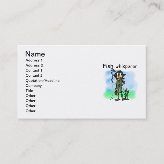 Fish Whisperer Business Card (Front)