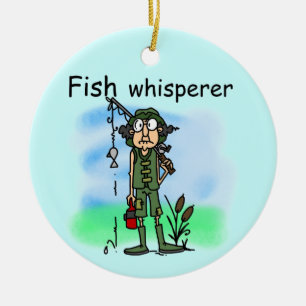 Fish Whisperer Ceramic Tree Decoration