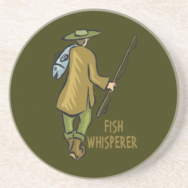 Fish Whisperer Fishing Coaster (Front)