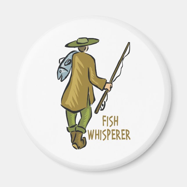 Fish Whisperer Fishing Magnet (Front)