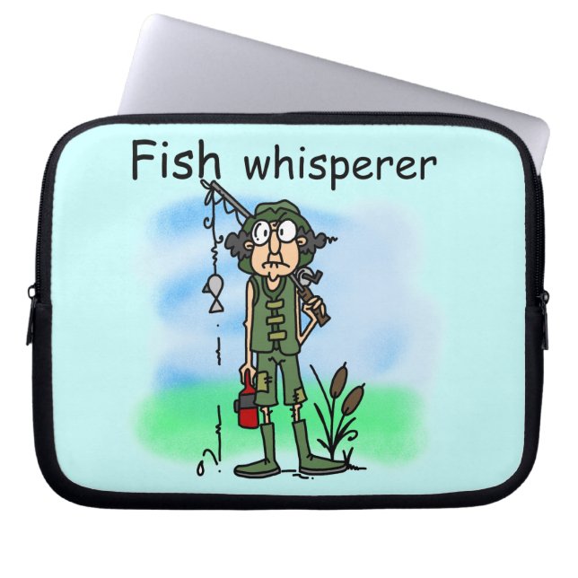 Fish Whisperer Laptop Sleeve (Front)