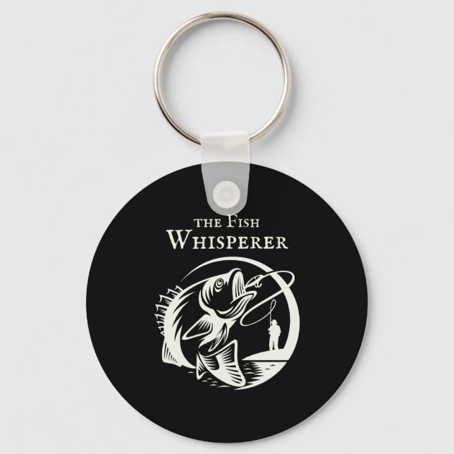 Fish Whisperer Outdoor Srts Fishing  Key Ring (Front)