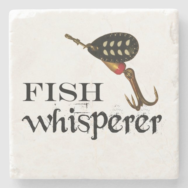 Fish Whisperer Stone Coaster (Front)