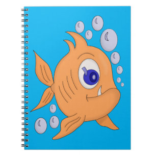 Fish with a sharp tooth notebook