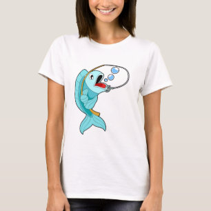 Fish with Fishing rod T-Shirt
