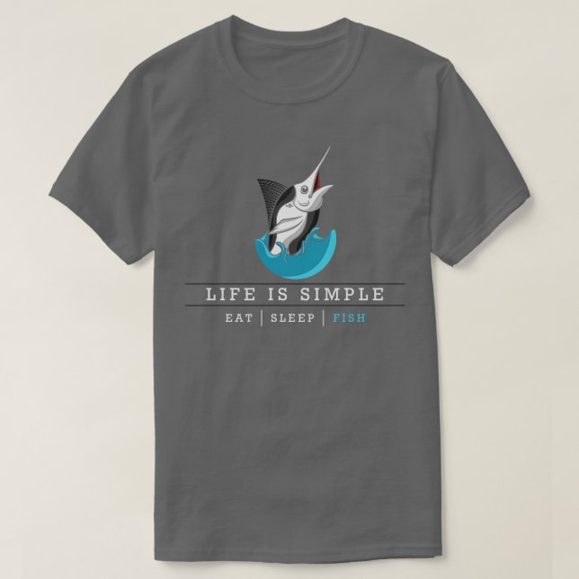 Fish with long Tip T-Shirt (Design Front)