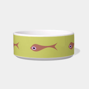 Fish with purple eyes Cat Bowl