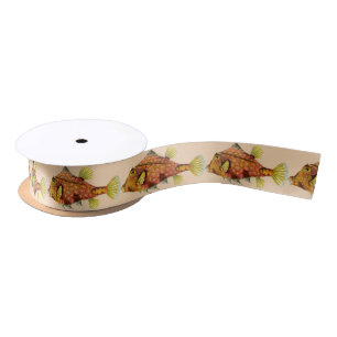 fish wrap ribbon satin ribbon