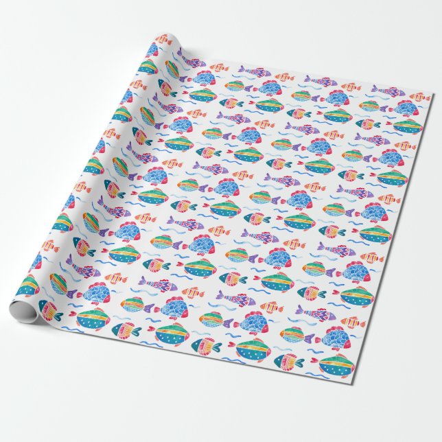 Fish Wrapping Paper (Unrolled)