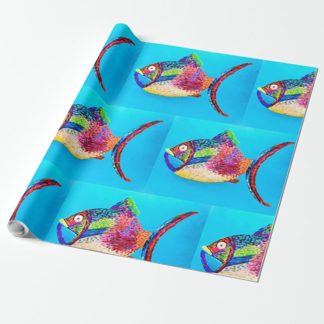 Fish Wrapping Paper (Unrolled)
