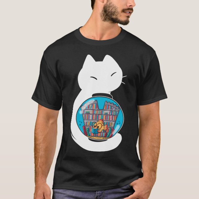 Fishâ€™s Cosy Library T-Shirt (Front)