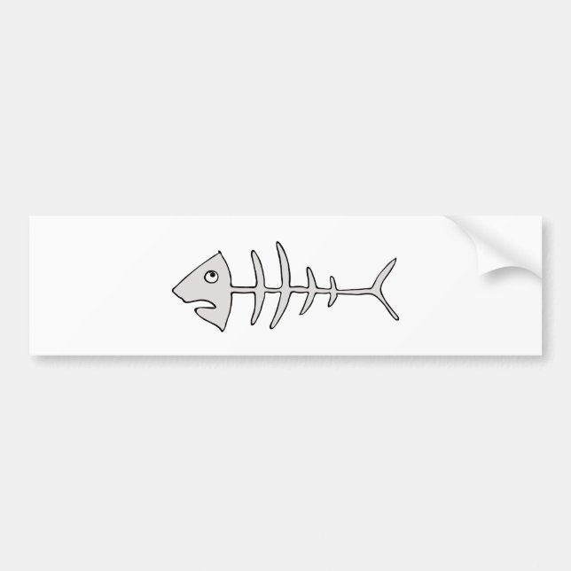 Fishbone Bumper Sticker (Front)