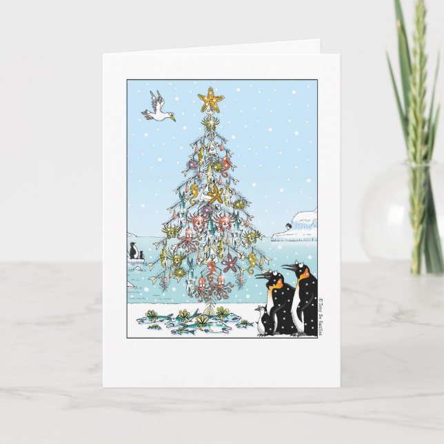Fishbone Christmas tree! Holiday Card (Front)