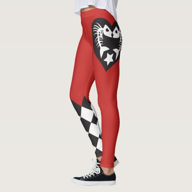 Fishbone Love Leggings (Left)