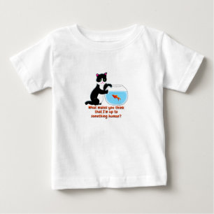 Fishbowl Cat Baby T-Shirt