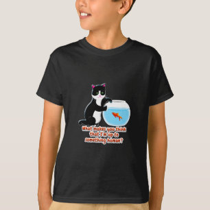Fishbowl Cat T-Shirt