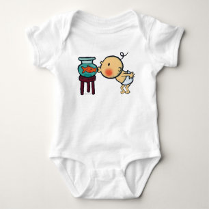 Fishbowl Kisses Orange Goldfish Baby Bodysuit