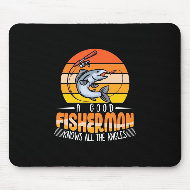Fisher A Good Fisherman Mouse Mat (Front)