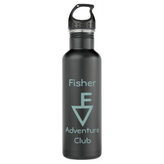 Fisher Adventure Club - Light Teal Logo 710 Ml Water Bottle