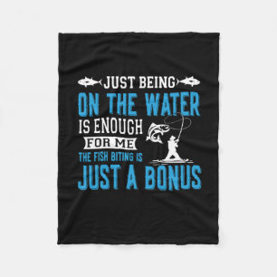Fisher Art Just Being On The Water Fleece Blanket