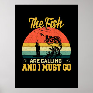 Fisher Art The Fish Are Calling Poster