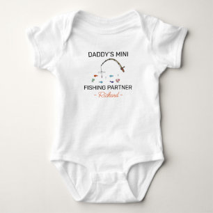 Fisher Baby Shower - Daddy’s Mini Fishing Partner Bodysuit