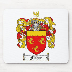 FISHER FAMILY CREST -  FISHER COAT OF ARMS MOUSE MAT