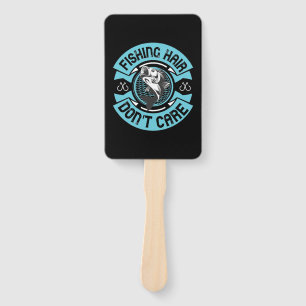 Fisher Fishing Hair Do Not Care Hand Fan