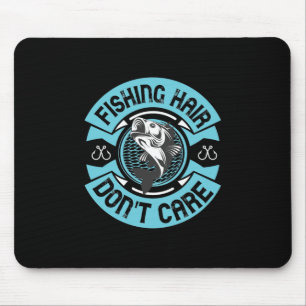 Fisher Fishing Hair Do Not Care Mouse Mat