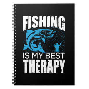 Fisher Fishing Is My Best Therapy Notebook