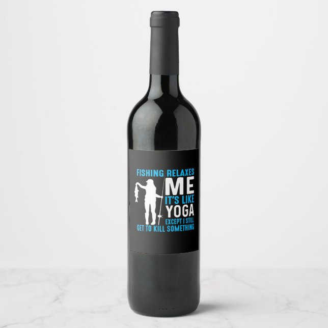 Fisher Fishing Relax Me Wine Label (Front)