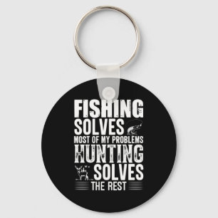 Fisher Fishing Solves Most Of My Problems Key Ring