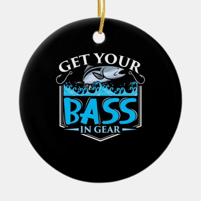 Fisher Get Your In Gear Ceramic Tree Decoration (Front)