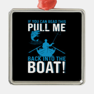 Fisher Gift Back Into The Boat Metal Tree Decoration