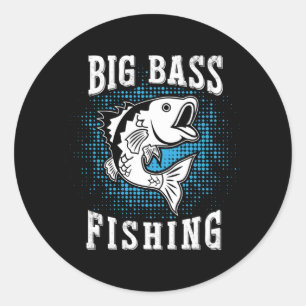 Fisher Gift Big Fishing Classic Round Sticker