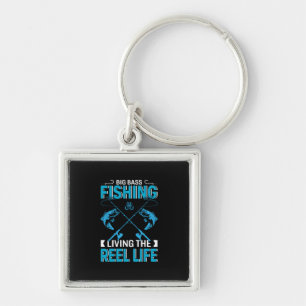 Fisher Gift Big Fishing Living The Life Key Ring