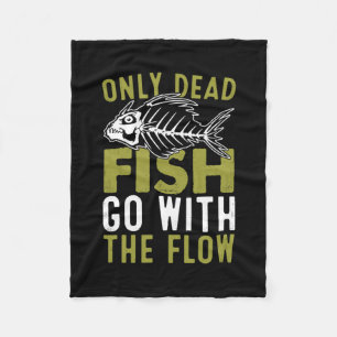 Fisher Gift Fish Go With The Flow Fleece Blanket