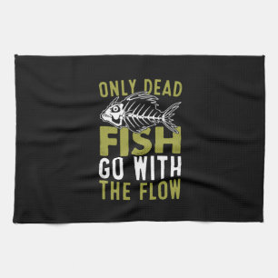 Fisher Gift Fish Go With The Flow Tea Towel