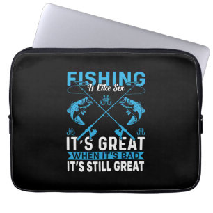Fisher Gift Fishing Is Great Laptop Sleeve