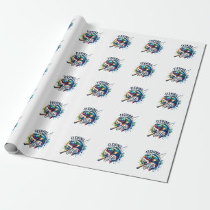 Fisher Gift Fishing Is My Life Wrapping Paper