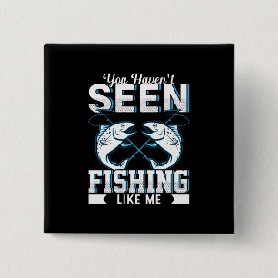 Fisher Gift Fishing Like Me 15 Cm Square Badge