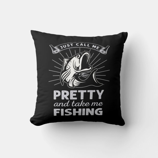Fisher Gift Just Call Me Pretty Fishing Cushion (Front)