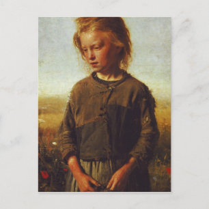 Fisher girl, 1874 postcard