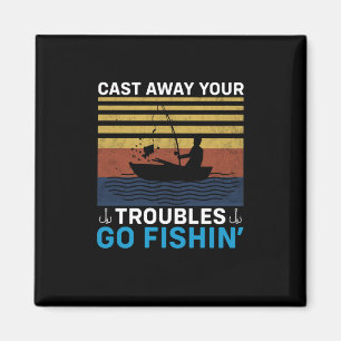 Fisher Go Fishing Magnet