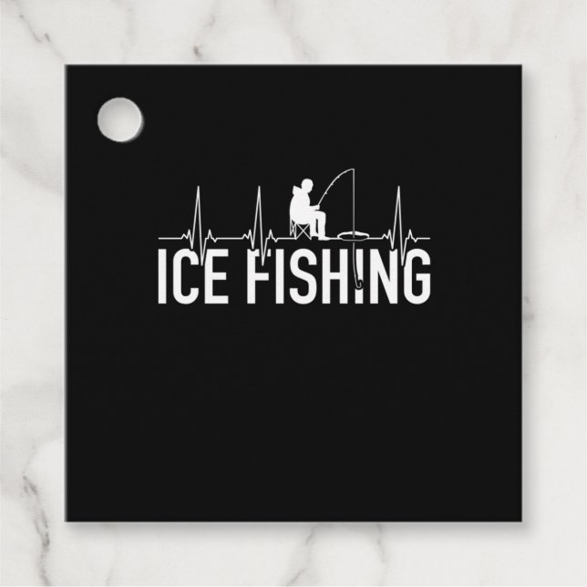 Fisher Ice Fishing Heartbeat Favour Tags (Front)