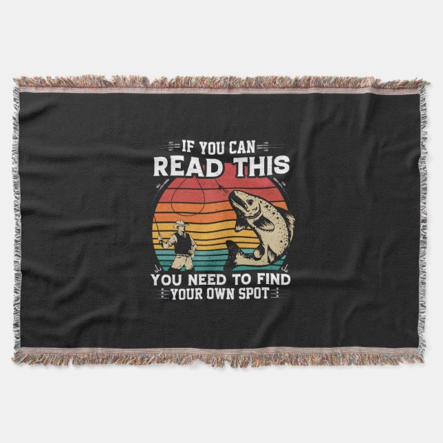 Fisher If You Can Read This Throw Blanket (Front)