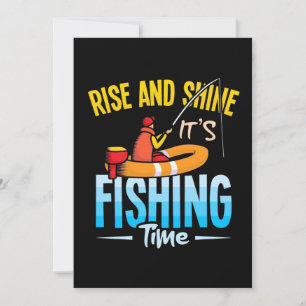 Fisher It Is Fishing Time Invitation