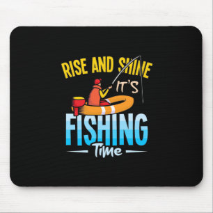 Fisher It Is Fishing Time Mouse Mat