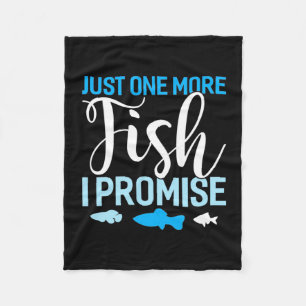 Fisher Just One More Fish Fleece Blanket