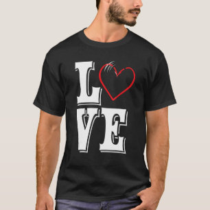 Fisher Love Hook Rod Fisherman Heart Angler Fishin T-Shirt